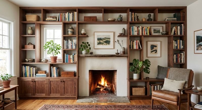 Fireplace Shelves Installation in Woodbridge, VA