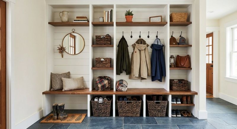 Mudroom Shelving Installation in Frederick, MD