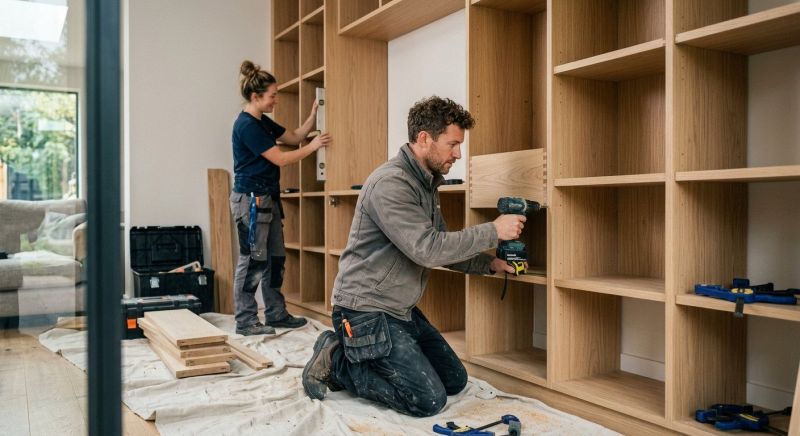 Mudroom Shelving Installation in Durham, NC